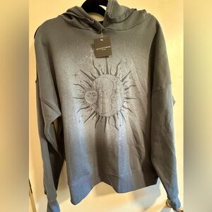 Grayson Threads Sun-Moon Hoodie, Gray, Size M, NWT